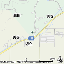 福島県泉崎村（西白河郡）北平山（越田）周辺の地図