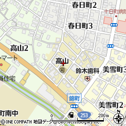 新潟県十日町市錦町2丁目周辺の地図