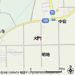福島県西白河郡泉崎村関和久大門周辺の地図