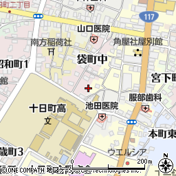 新潟県十日町市袋町中70周辺の地図