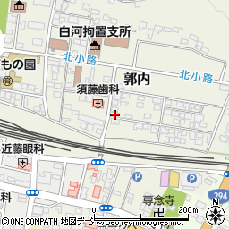 福島県白河市郭内121周辺の地図