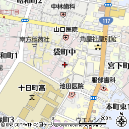 新潟県十日町市袋町中66周辺の地図