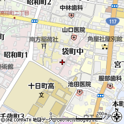新潟県十日町市袋町中83周辺の地図