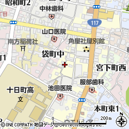 新潟県十日町市袋町東周辺の地図