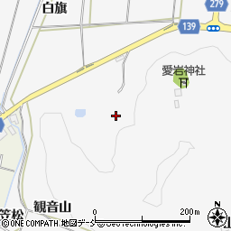 福島県白河市久田野（蟹沢山）周辺の地図