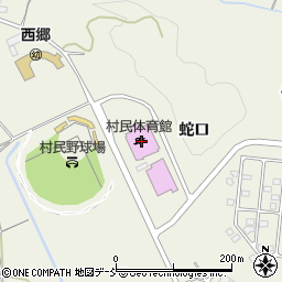 西郷村役場　村民・屋内プール周辺の地図