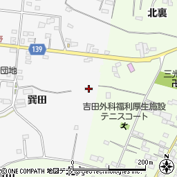 福島県白河市久田野巽田66周辺の地図