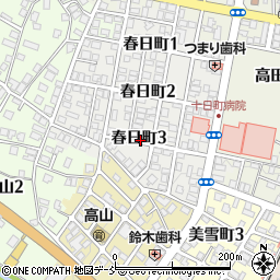 新潟県十日町市春日町3丁目周辺の地図