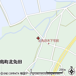 石川県七尾市中島町北免田ワ周辺の地図