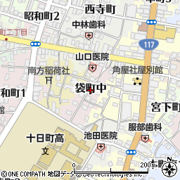 新潟県十日町市袋町中周辺の地図