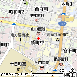 新潟県十日町市袋町中203周辺の地図
