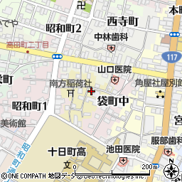 新潟県十日町市袋町周辺の地図