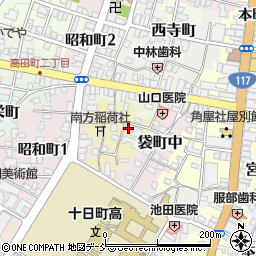 新潟県十日町市袋町周辺の地図