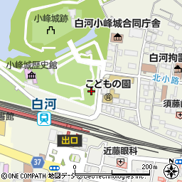 福島県白河市郭内周辺の地図