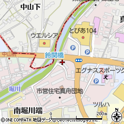 〒961-0983 福島県白河市真舟の地図