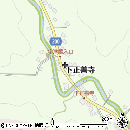 新潟県上越市下正善寺周辺の地図