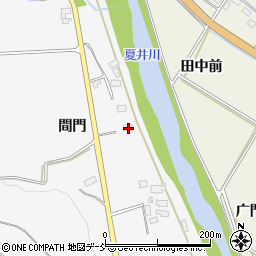 福島県いわき市小川町塩田間門周辺の地図