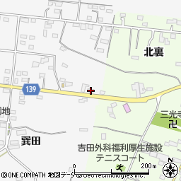福島県白河市久田野前田43周辺の地図