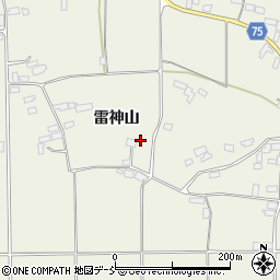 福島県西白河郡泉崎村関和久雷神山周辺の地図