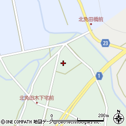 石川県七尾市中島町北免田ト3周辺の地図