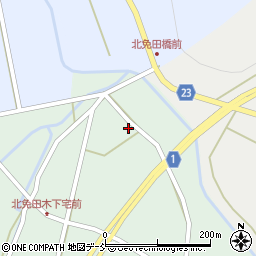 石川県七尾市中島町北免田ホ周辺の地図
