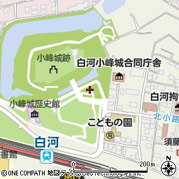 城山公園内休憩所トイレ周辺の地図