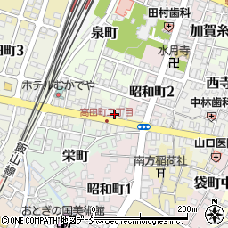 新潟県十日町市高田町2丁目100周辺の地図