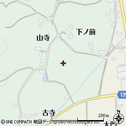 福島県西白河郡泉崎村北平山山寺周辺の地図