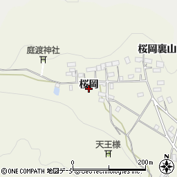 福島県白河市大桜岡周辺の地図