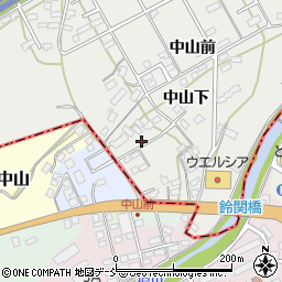 福島県西白河郡西郷村米中山前214周辺の地図