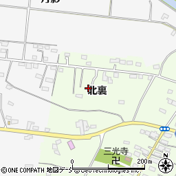福島県白河市本沼北裏111周辺の地図