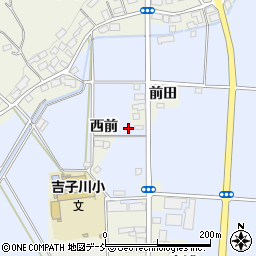 福島県中島村（西白河郡）中島（西前）周辺の地図