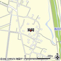 新潟県上越市米岡周辺の地図
