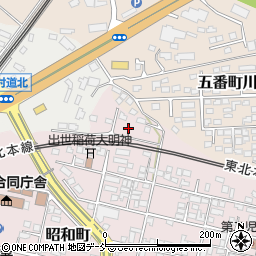 福島県白河市仁井町周辺の地図