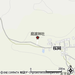 庭渡神社周辺の地図