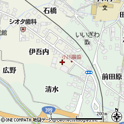 福島県いわき市小川町上小川伊吾内12周辺の地図