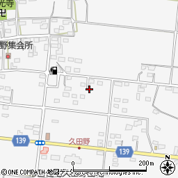 福島県白河市久田野前田8周辺の地図