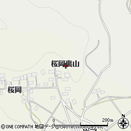 福島県白河市大桜岡裏山周辺の地図