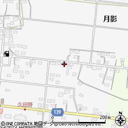 福島県白河市久田野前田5周辺の地図