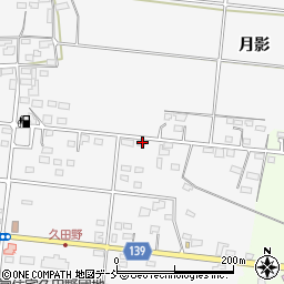 福島県白河市久田野前田10周辺の地図