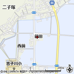 福島県西白河郡中島村二子塚前田周辺の地図