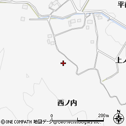 福島県いわき市小川町塩田西ノ内周辺の地図