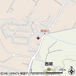 福島県西郷村（西白河郡）熊倉（東高山）周辺の地図
