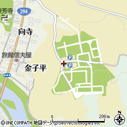福島県白河市金子平周辺の地図