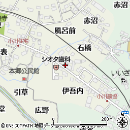 福島県いわき市小川町上小川伊吾内22周辺の地図