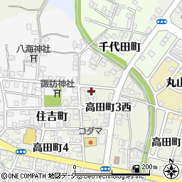 新潟県十日町市高田町３丁目西13周辺の地図