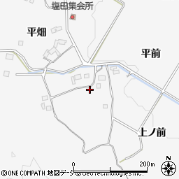 福島県いわき市小川町塩田上ノ前周辺の地図