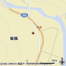 福島県南会津町（南会津郡）耻風（上ハ平）周辺の地図
