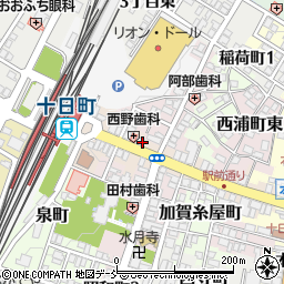 田川理容所周辺の地図