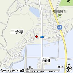 福島県西白河郡中島村二子塚西内周辺の地図
